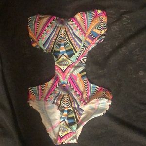 Multicolored bathing suit